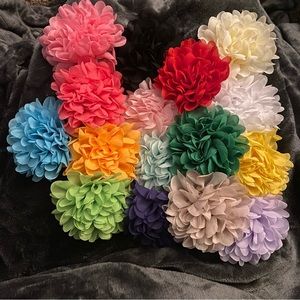 Hair clips; Carnation flower